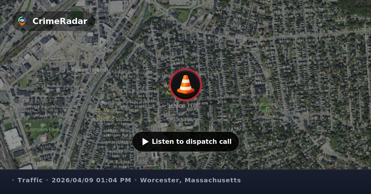 Minor crash involving small school bus on Winthrop St, Worcester MA ...