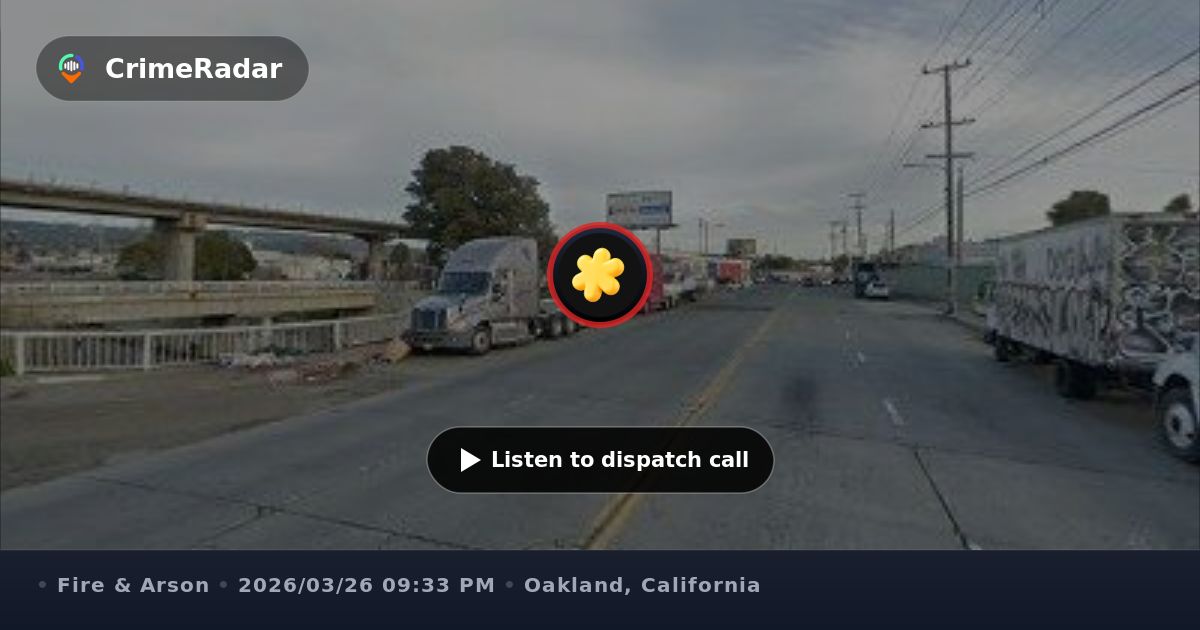 Small rubbish fire at burned warehouse, Oakland CA | CrimeRadar