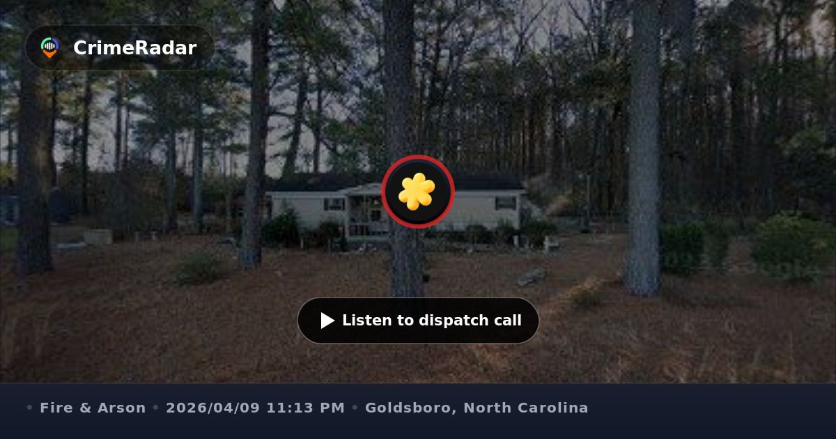 Working house fire on US 117 in Goldsboro, Goldsboro NC | CrimeRadar