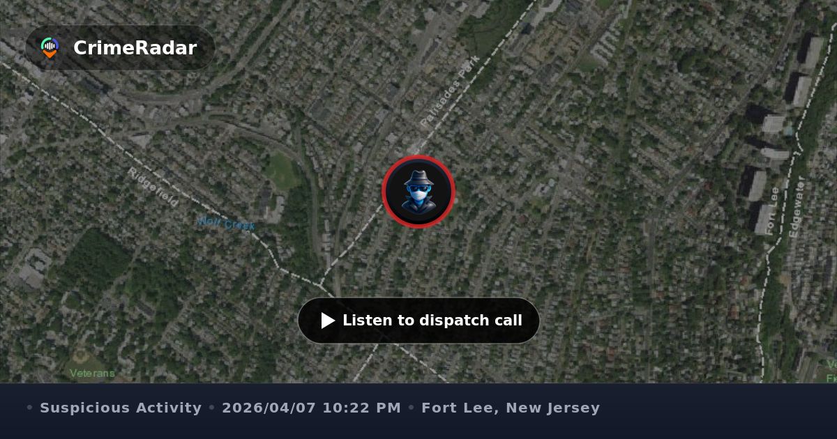 Officers find car with open trunk on Bluff Road, Fort Lee NJ | CrimeRadar