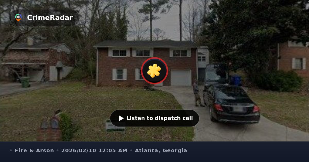Fire crews respond to structure fire on Allegro Dr, Atlanta GA | CrimeRadar