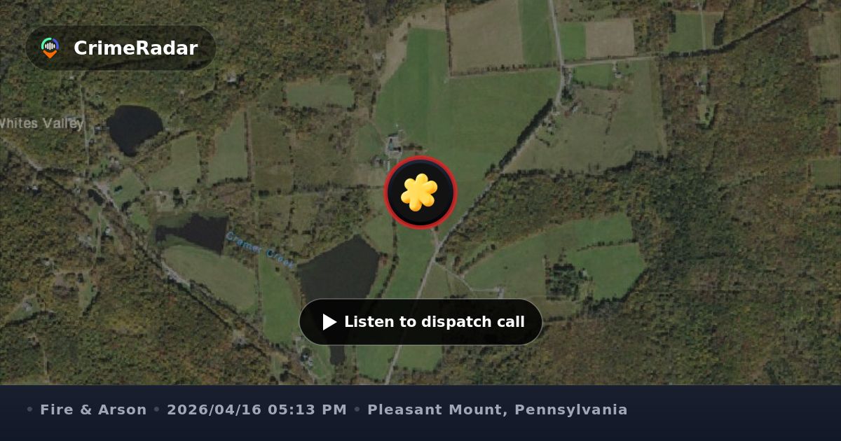 Brush fire near Red Schoolhouse in Wayne County, Pleasant Mount PA ...