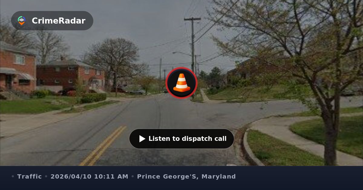 Traffic crash with injury on Iverson Street and 28th, Prince George's