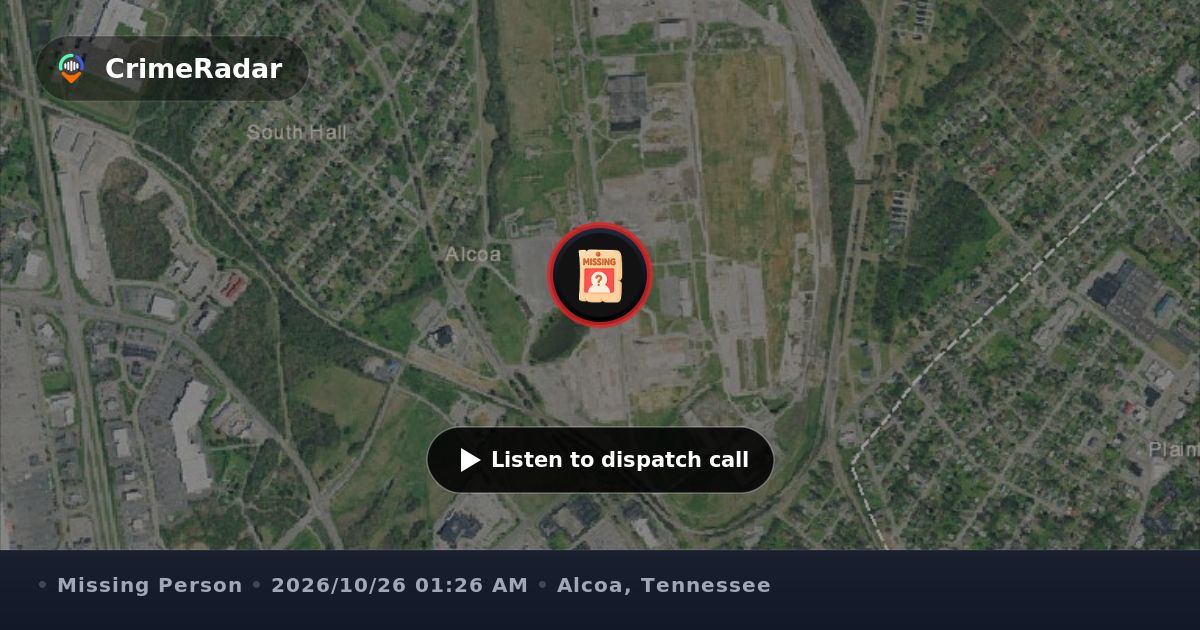 Follow-up on report of missing juvenile sighting, Alcoa TN | CrimeRadar