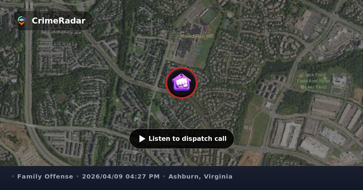 Sibling dispute over child pickup without consent, Ashburn VA | CrimeRadar