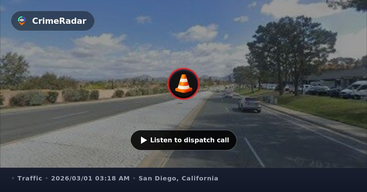 Traffic accident on Interstate 15 northbound, San Diego CA | CrimeRadar