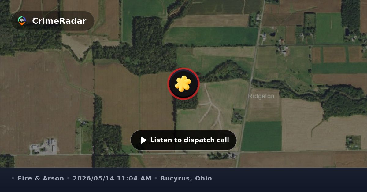 Field fire behind home on State Route 4, Bucyrus OH | CrimeRadar