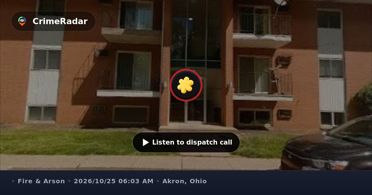 Kitchen oven fire extinguished on Brittain Circle, Akron OH | CrimeRadar