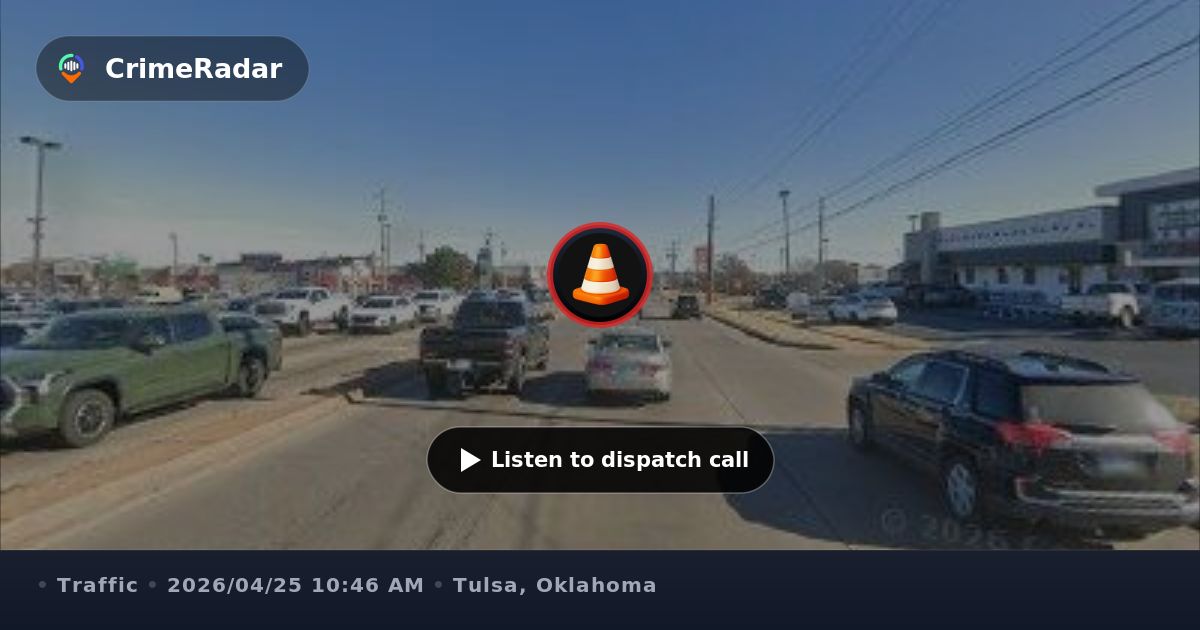 Two-car crash with head injury at 71st and Mingo, Tulsa OK | CrimeRadar