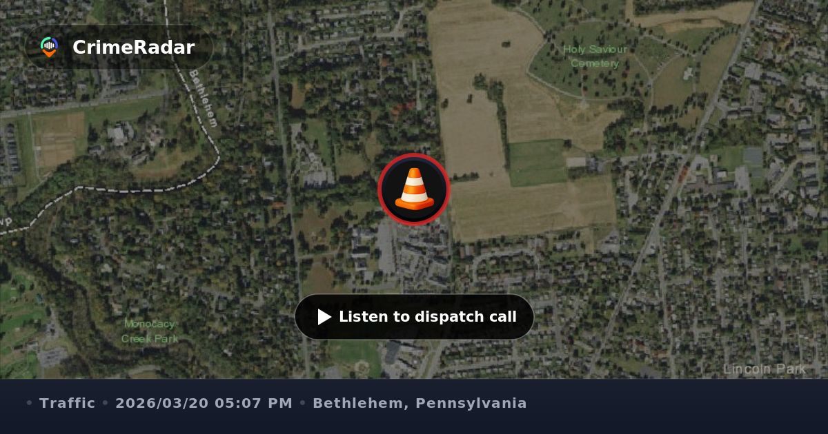 Two-car crash at Martin Luther King Jr Drive, Bethlehem PA | CrimeRadar