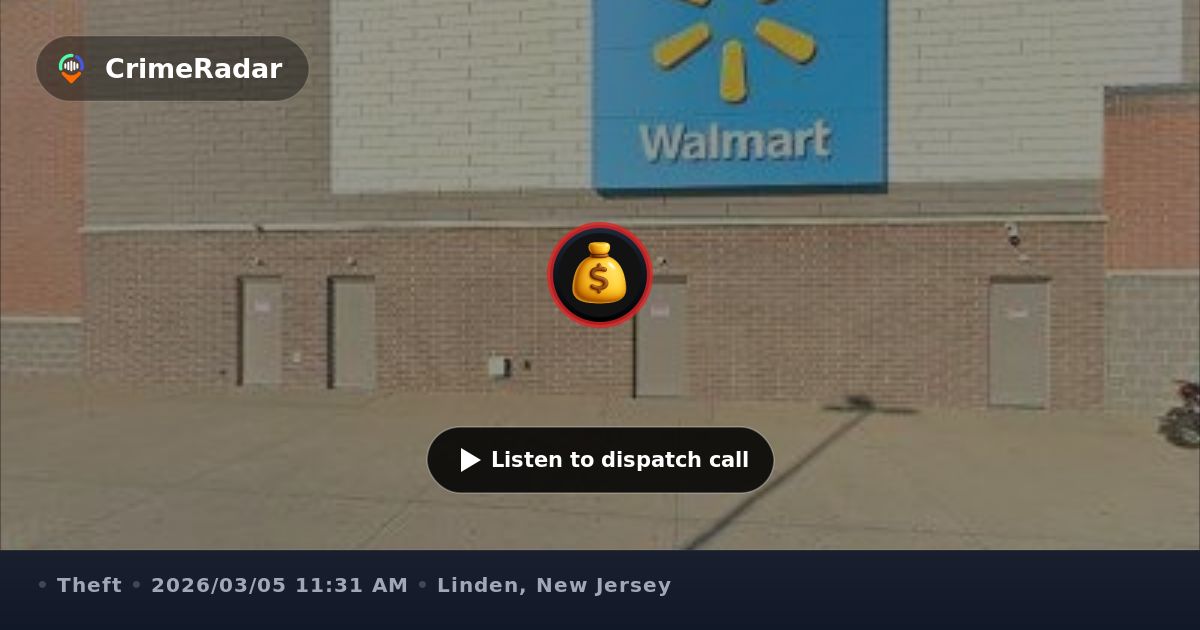 Suspect stole wallet from Walmart store, Linden NJ | CrimeRadar