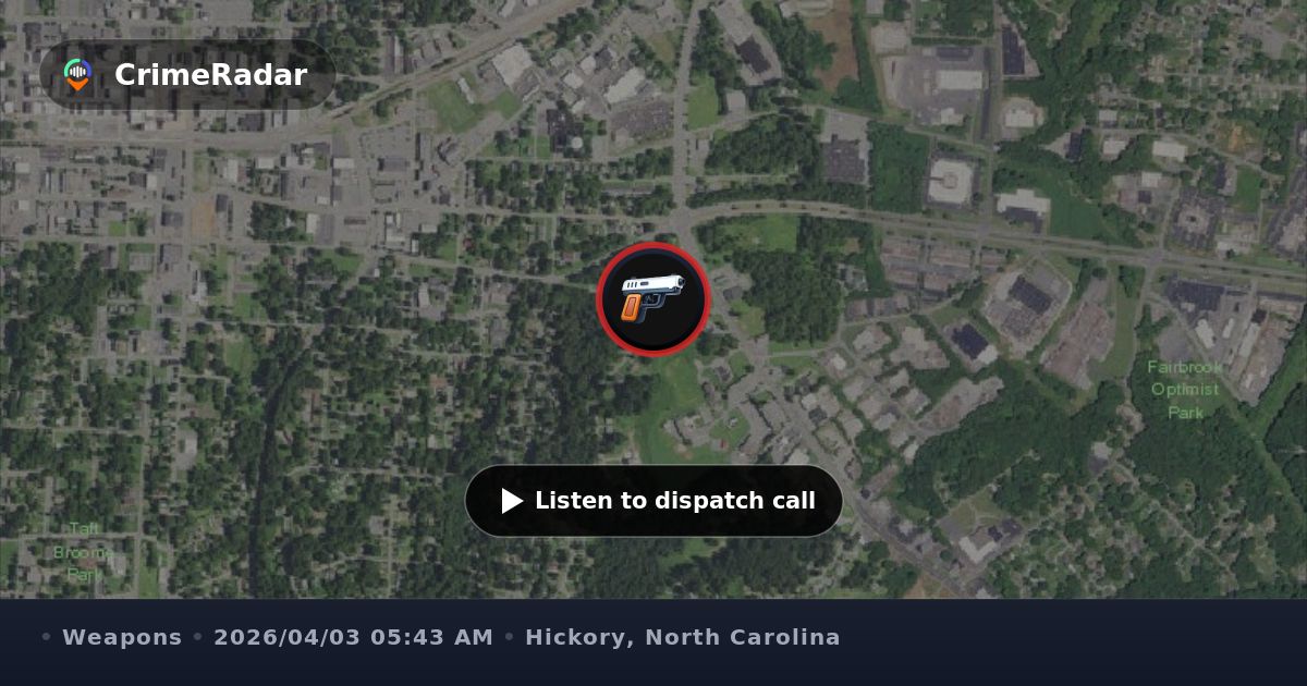 Man shot in arm; in red Honda Pilot near 5th St SE, Hickory NC | CrimeRadar