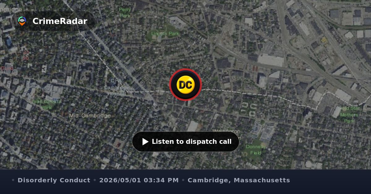 Group yelling outside Windsor Street house, Cambridge MA | CrimeRadar