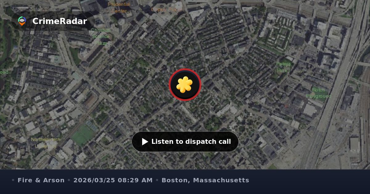Fire alarm activation near Concord Square in Boston, Boston MA | CrimeRadar