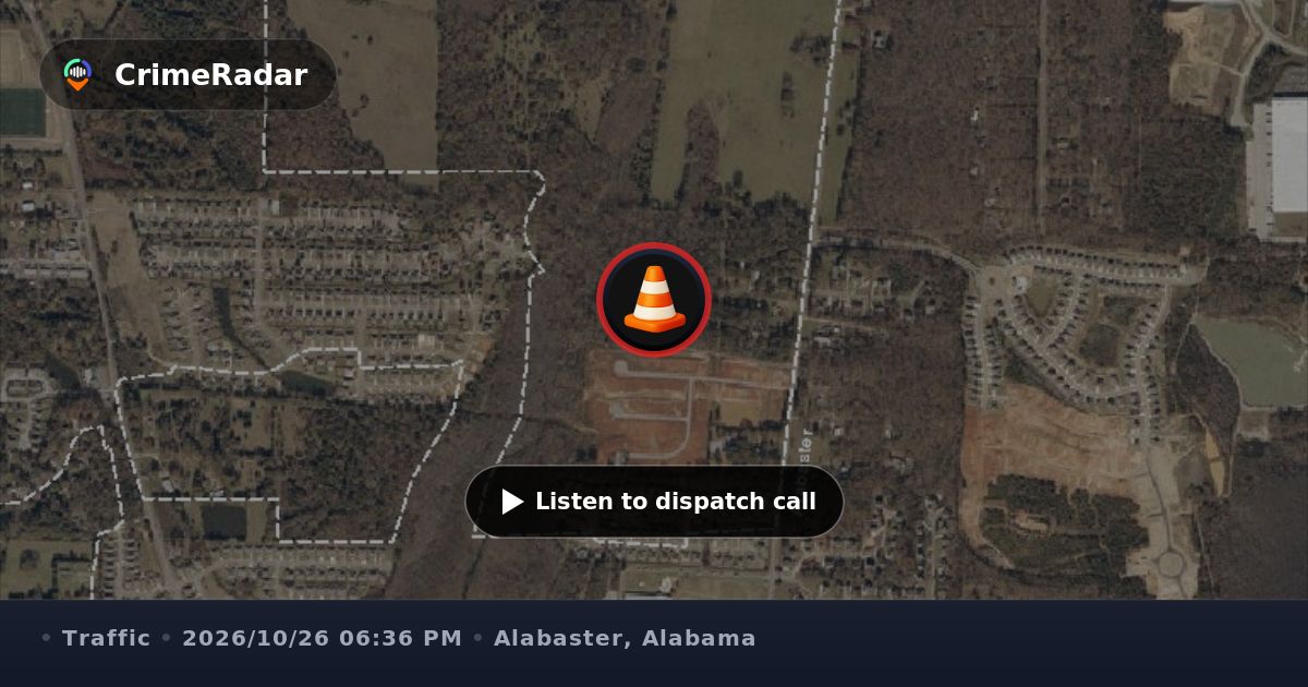 Large table blocking roadway near Meadowview School, Alabaster AL ...
