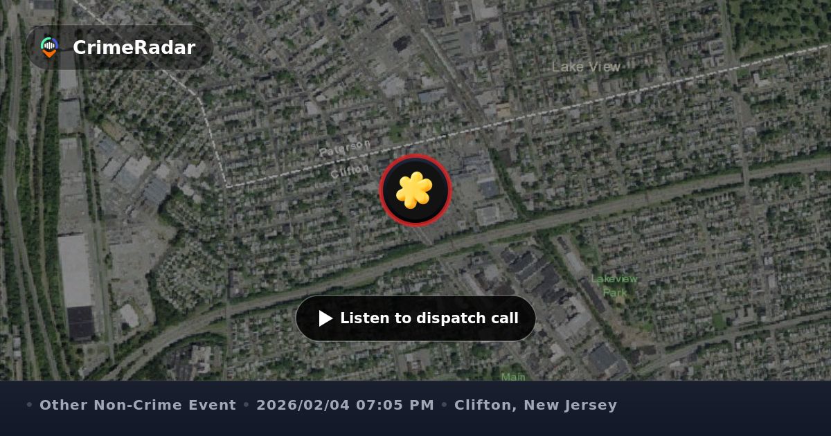 Engine responds to water issue near High Park Place, Clifton NJ ...