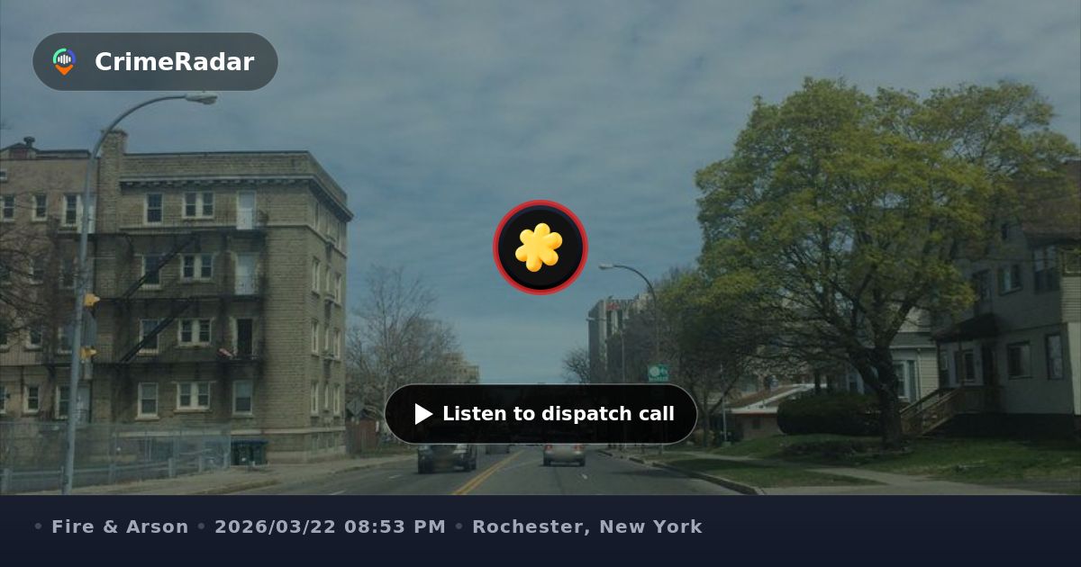 Smoke reported from second floor of Alexander St building, Rochester NY ...