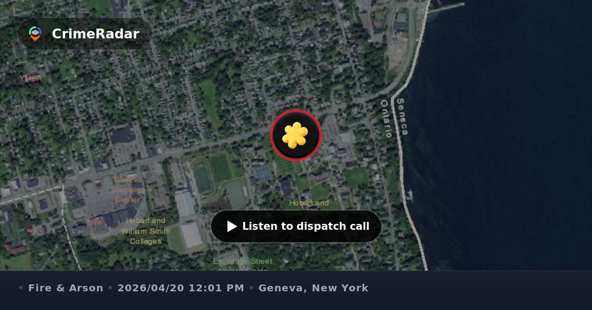 Automatic fire alarm at Emerson Hall, Geneva NY | CrimeRadar