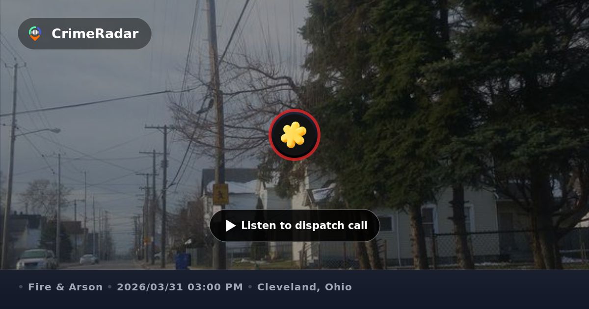 Structure fire reported on East 49th Street, Cleveland OH | CrimeRadar