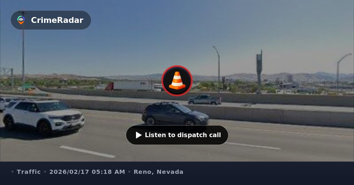 Police assist with crash near Highway 395 off-ramp, Reno NV | CrimeRadar