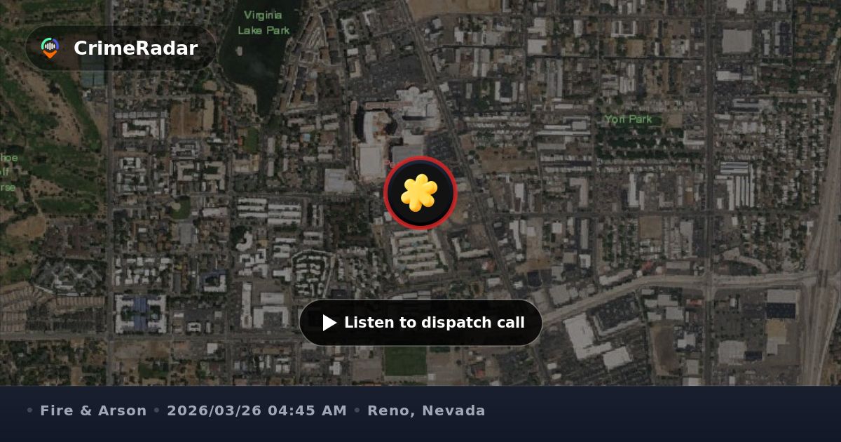 Small outside fire at recreation complex, Reno NV | CrimeRadar