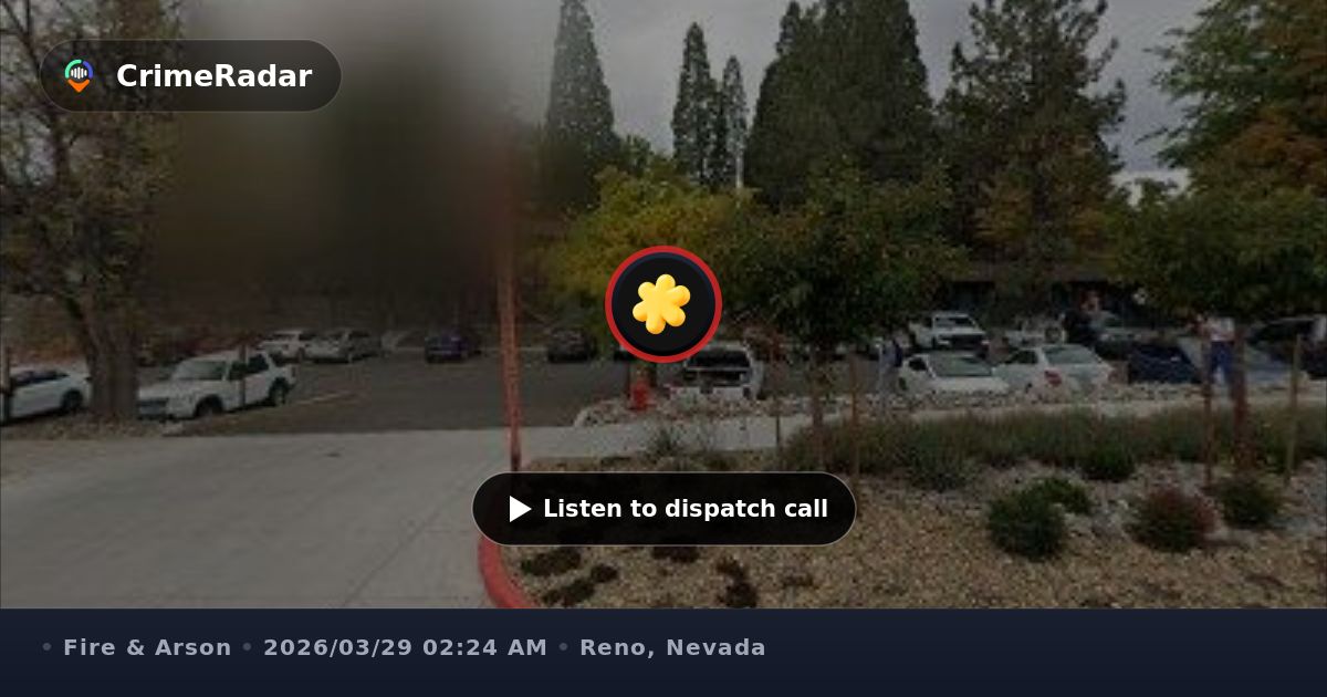 Apartment building fire response on North Virginia, Reno NV | CrimeRadar