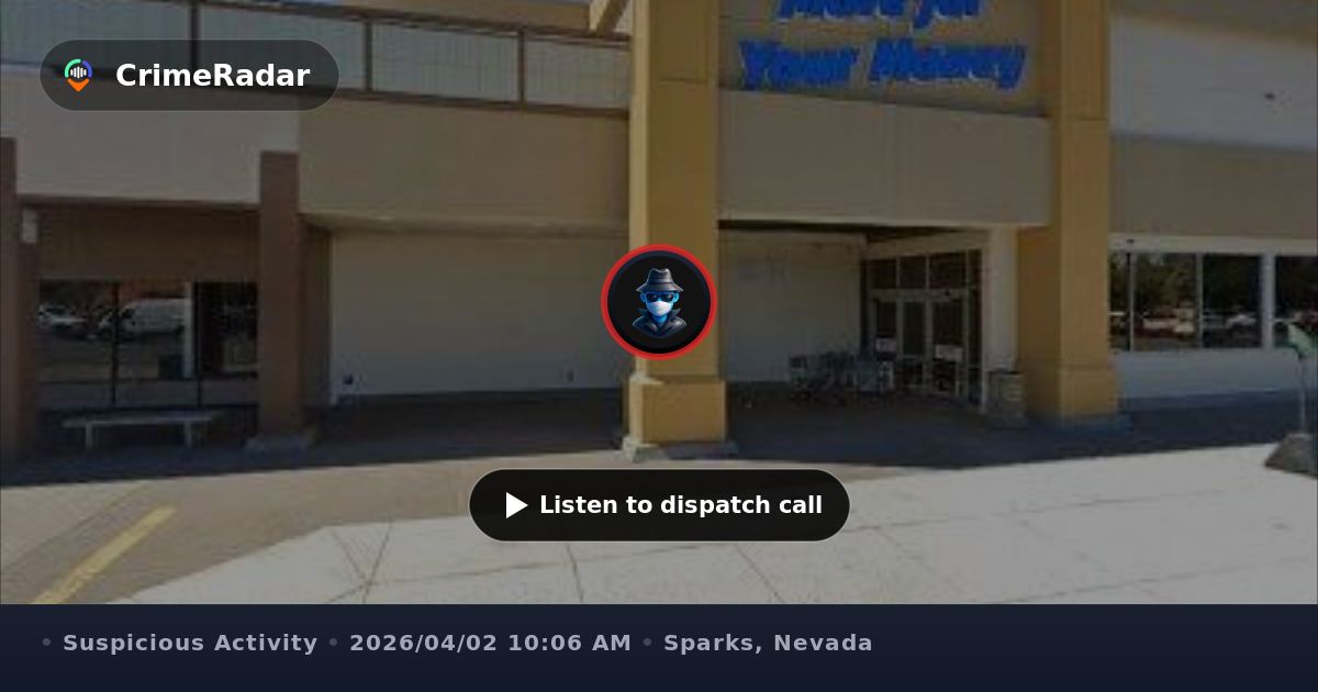 Man reported eating a bird at grocery store, Sparks NV | CrimeRadar
