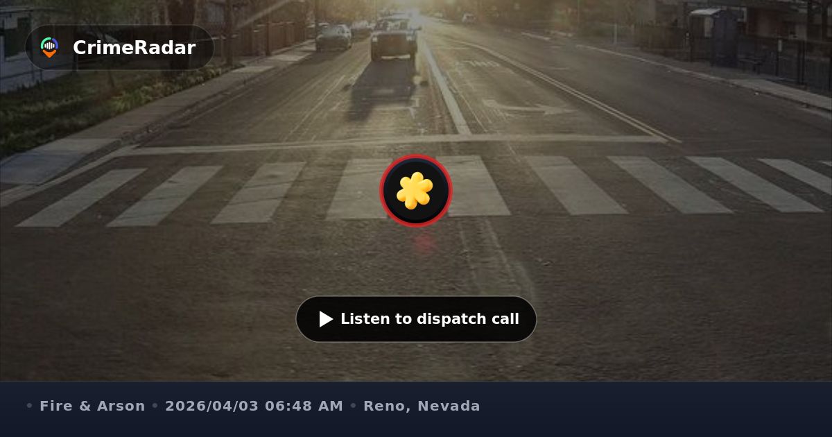 Fire response at Ninth Street and Sutro Street, Reno NV | CrimeRadar