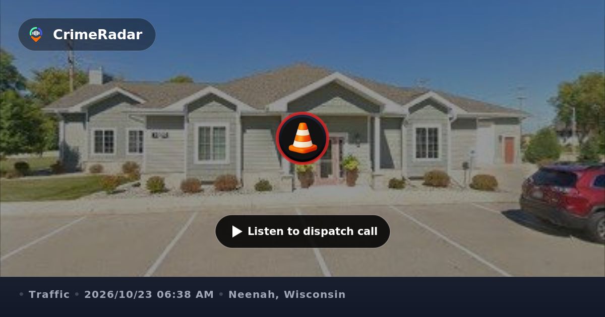 Vehicle hits brick pillar and leaves scene, Neenah WI | CrimeRadar