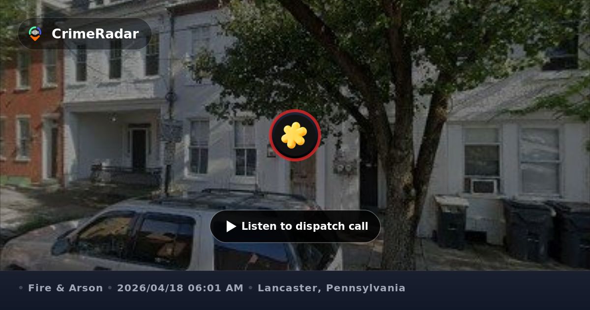 Firefighter trapped in wires inside building, Lancaster PA | CrimeRadar