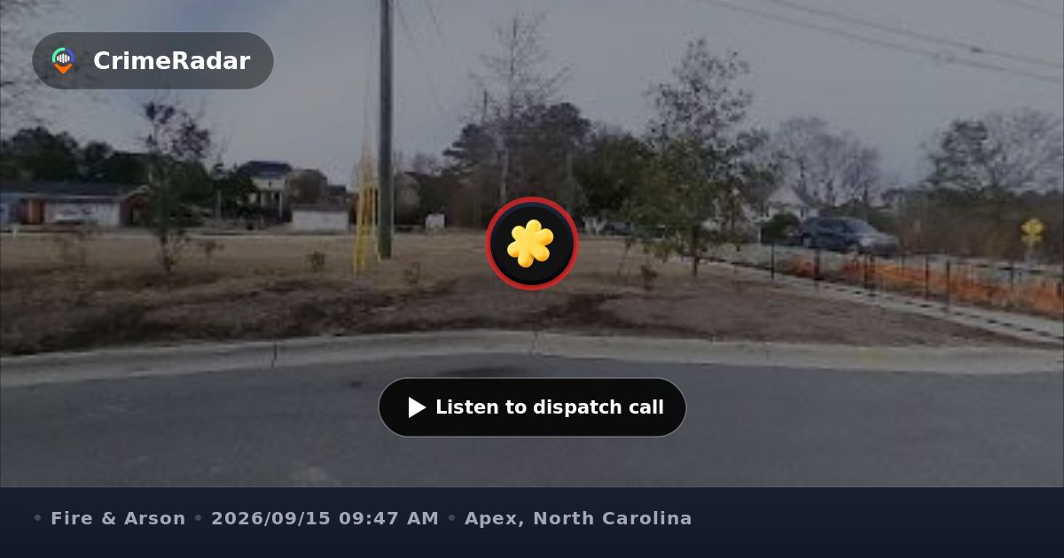 Structure fire on Green Level West Road in Apex, Apex NC | CrimeRadar