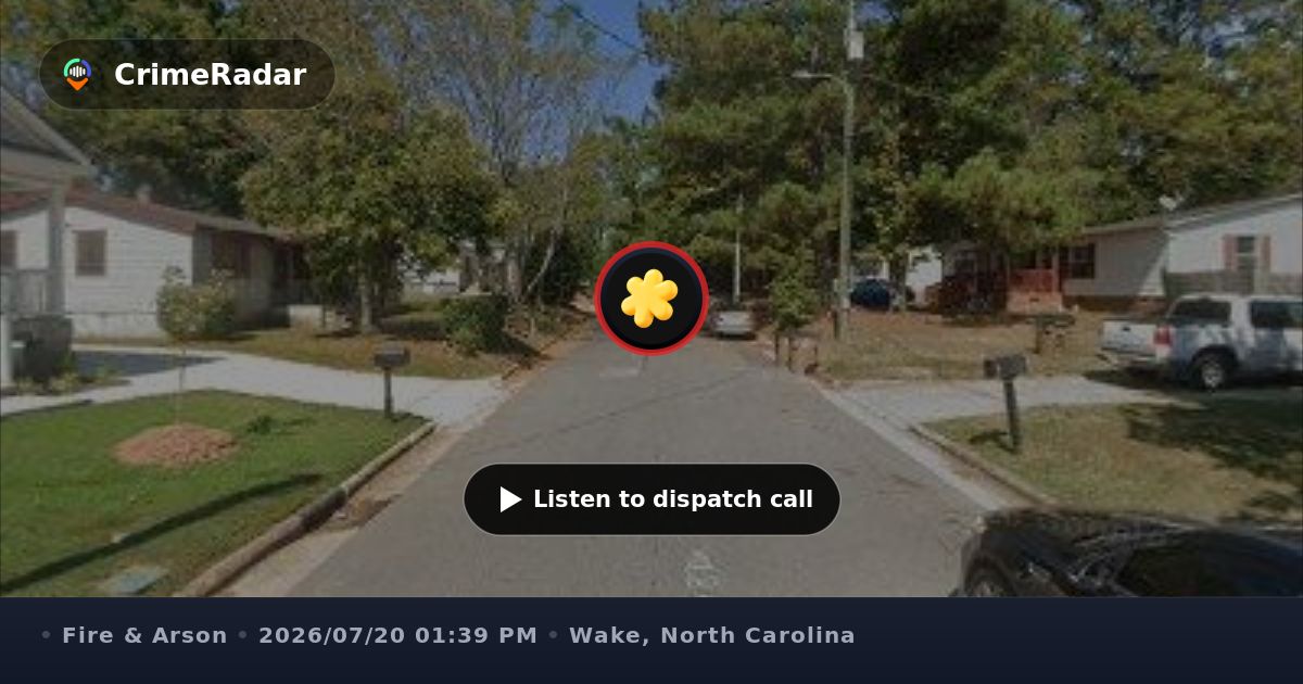 Fire crews respond to new structure fire, Wake County NC | CrimeRadar