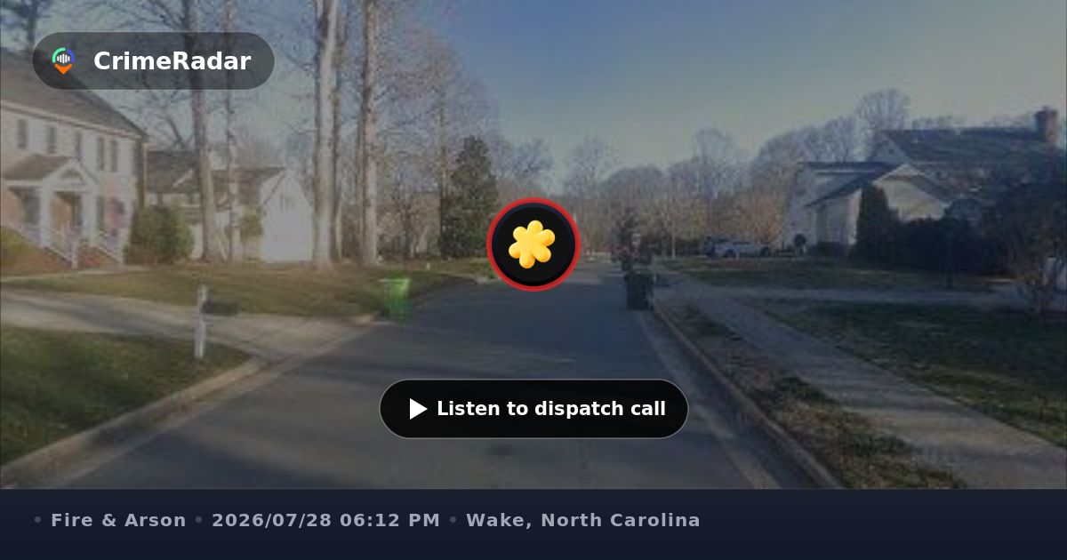 Structure fire on Lambroll Lane in Raleigh, Wake County NC | CrimeRadar