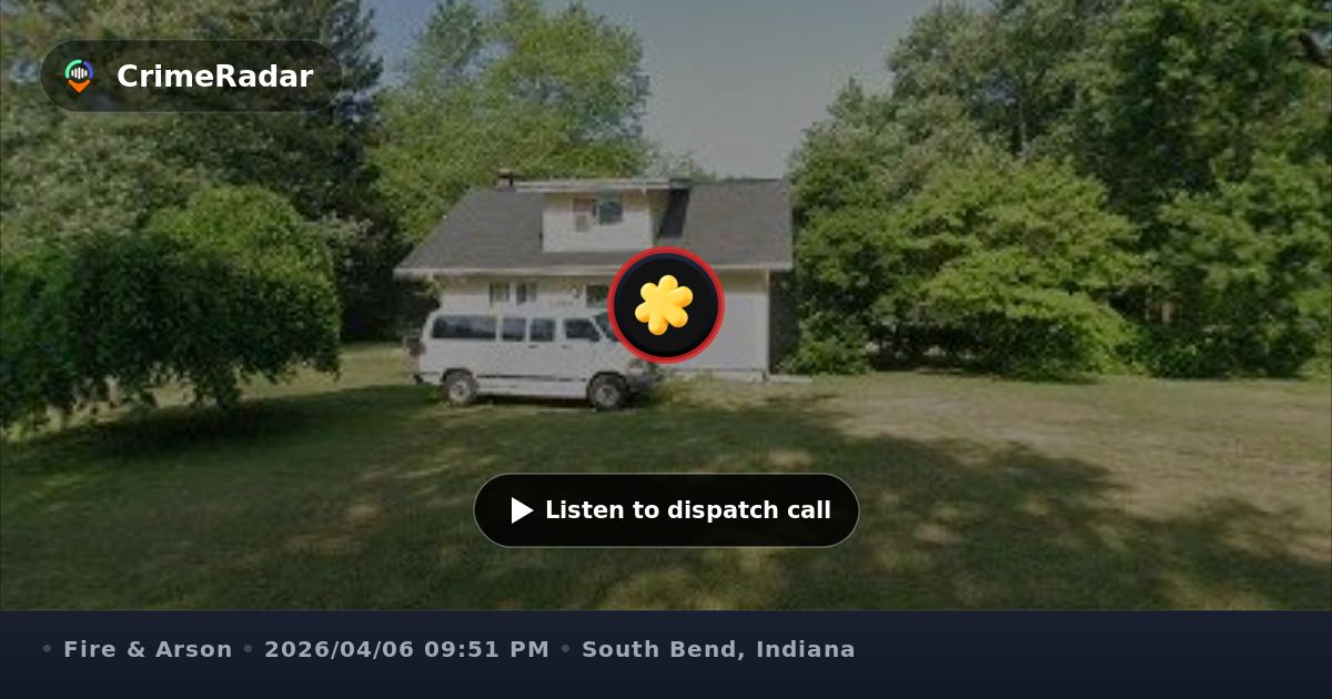 Vehicle set on fire after object thrown from SUV, South Bend IN ...