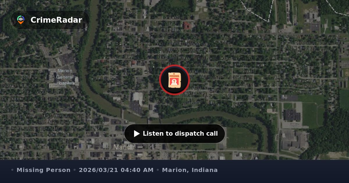 Silver alert for missing person canceled, Marion IN | CrimeRadar
