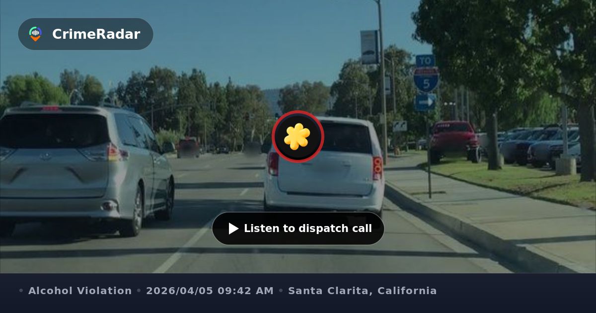 Erratic red car suspected in drunk driving, Santa Clarita CA | CrimeRadar