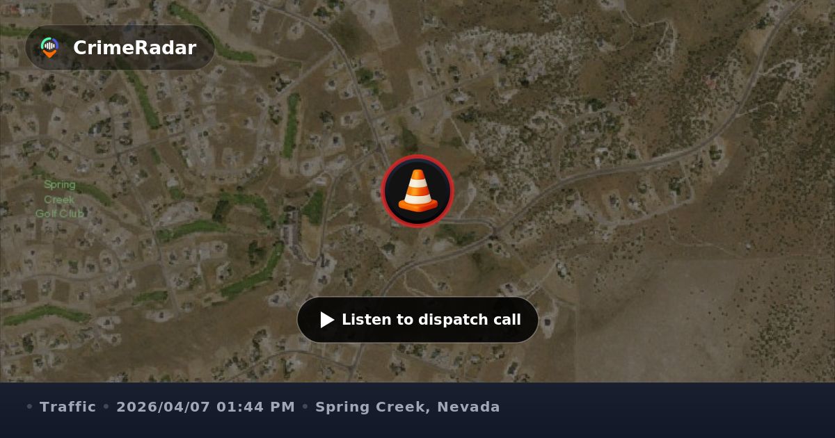 Pedestrian and cyclist creating traffic hazard, Spring Creek NV ...