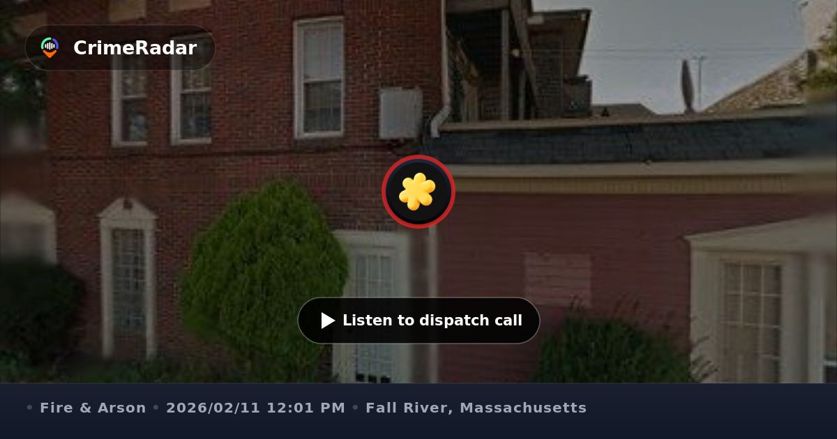 Fire alarm activation at Pleasant Street building, Fall River MA ...