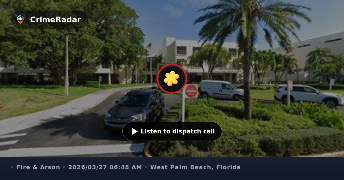 Structure fire with one person taken as trauma alert, West Palm Beach ...