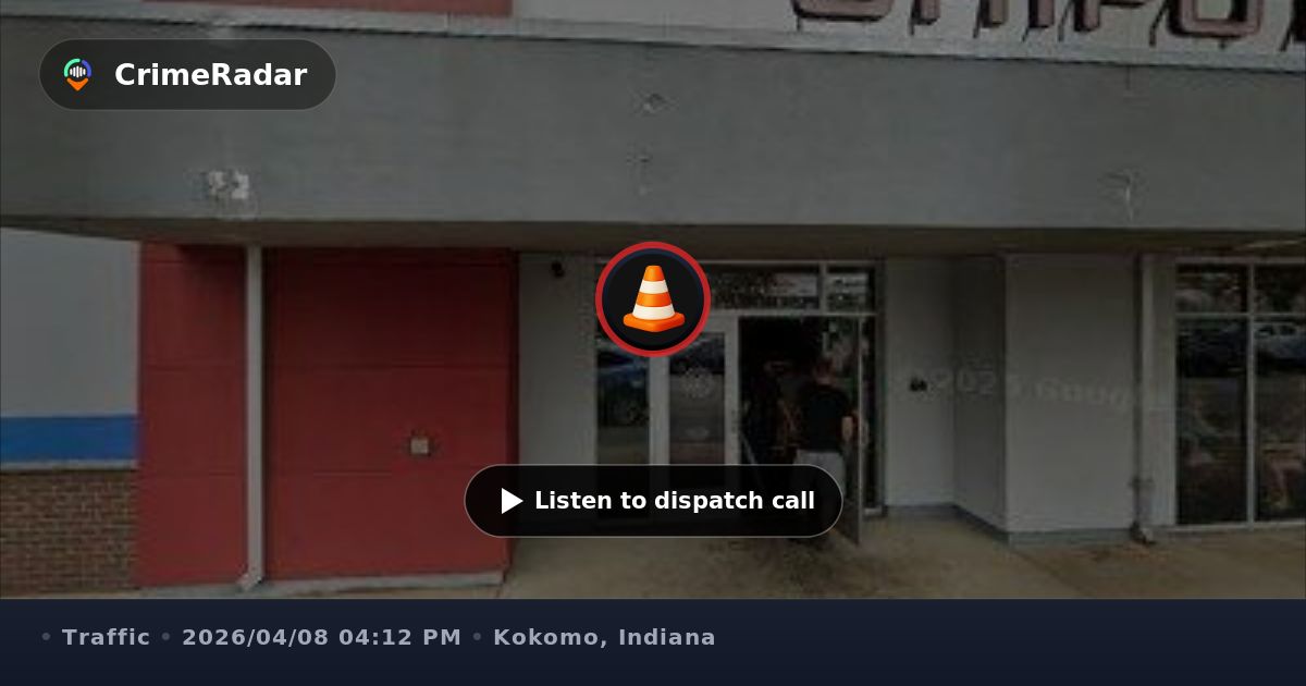 Traffic crash near Chipotle on South Reed Street, Kokomo IN | CrimeRadar