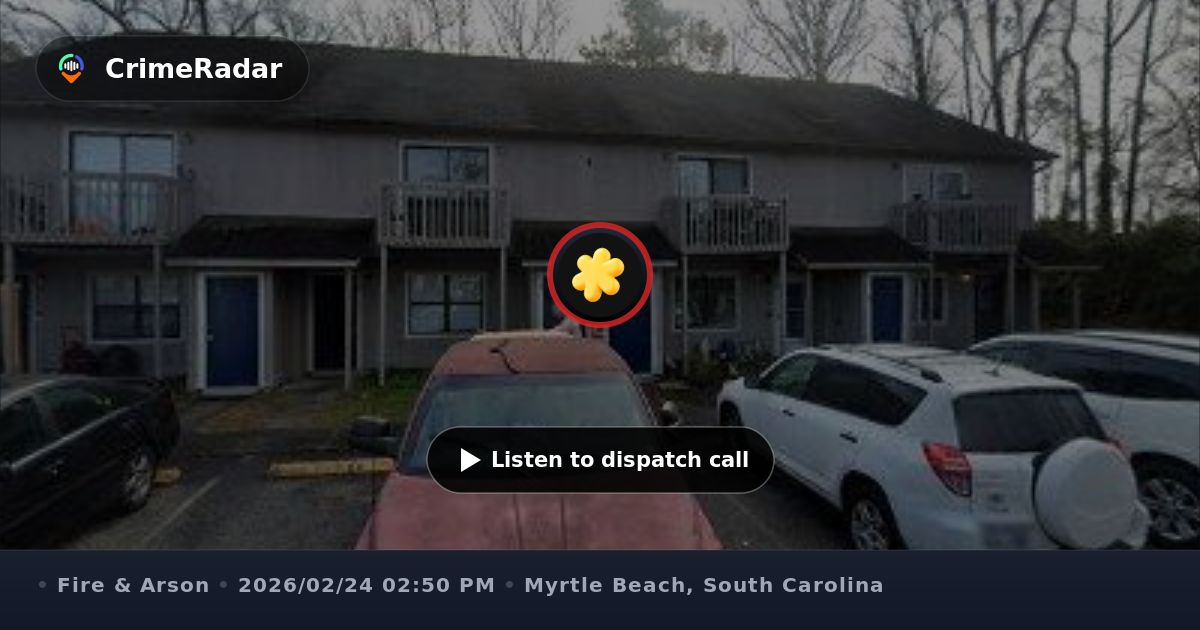 Fire in three-story apartment building on Horizon River, Myrtle Beach ...