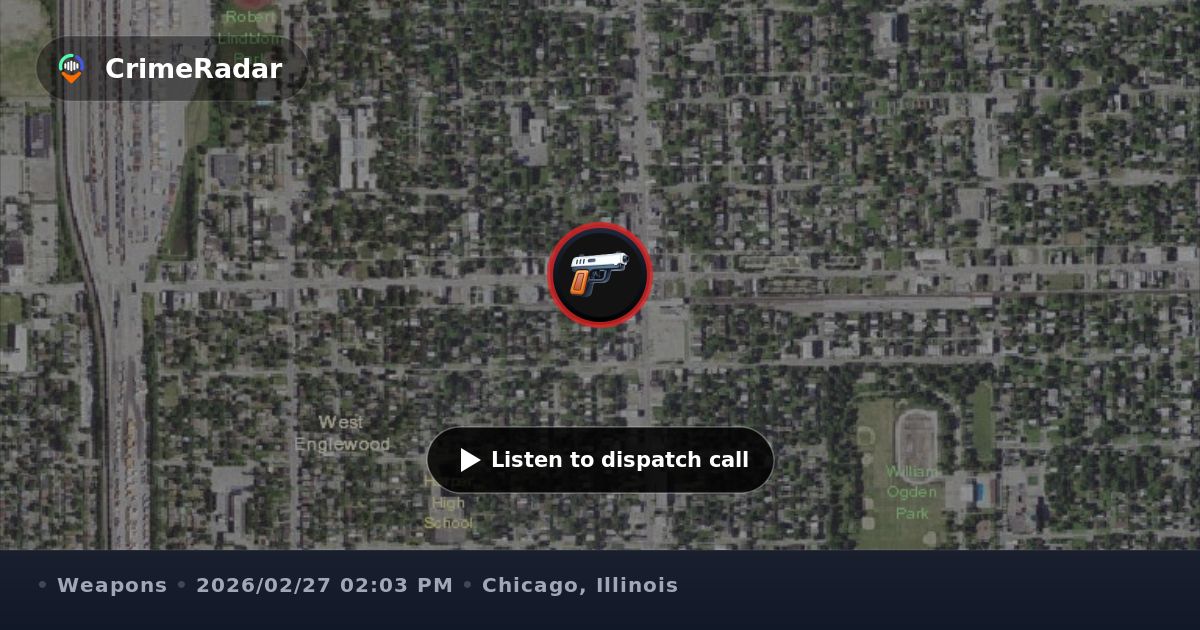 Driver reports shots fired; ran red light near Marquette Rd & Wood St ...