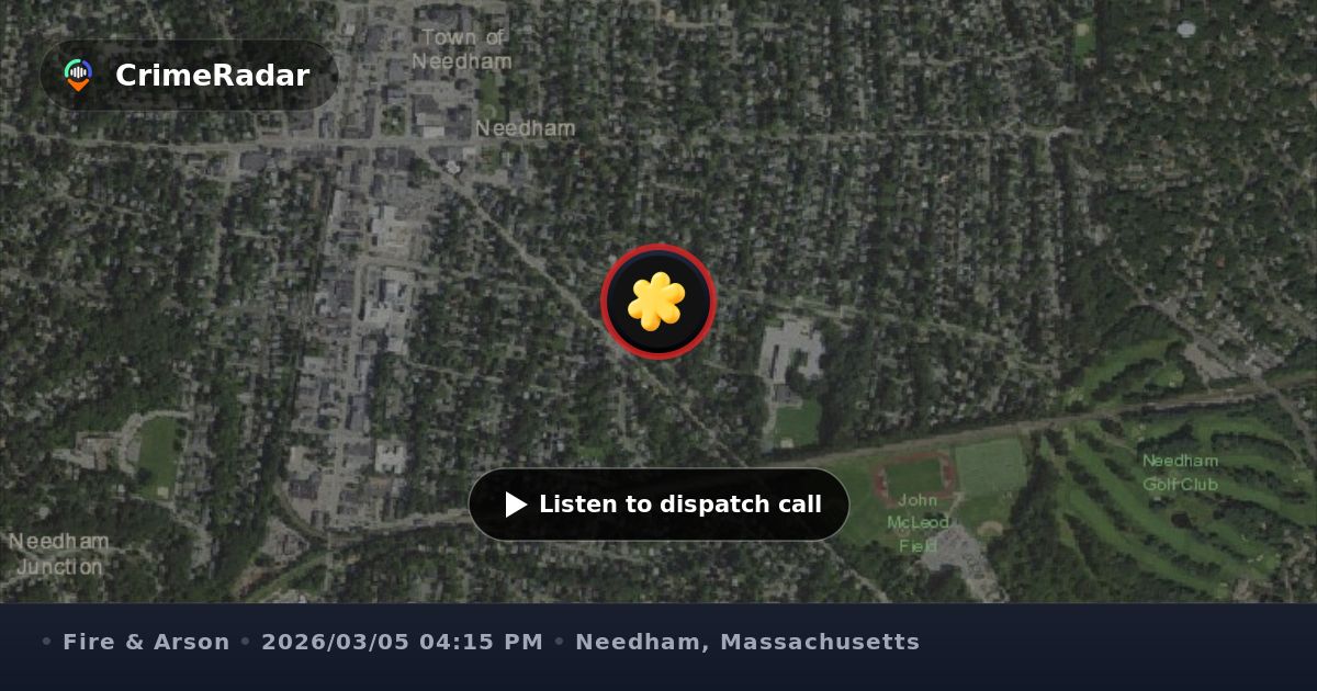 Fire alarm activation at Laurel Circle home, Needham MA | CrimeRadar