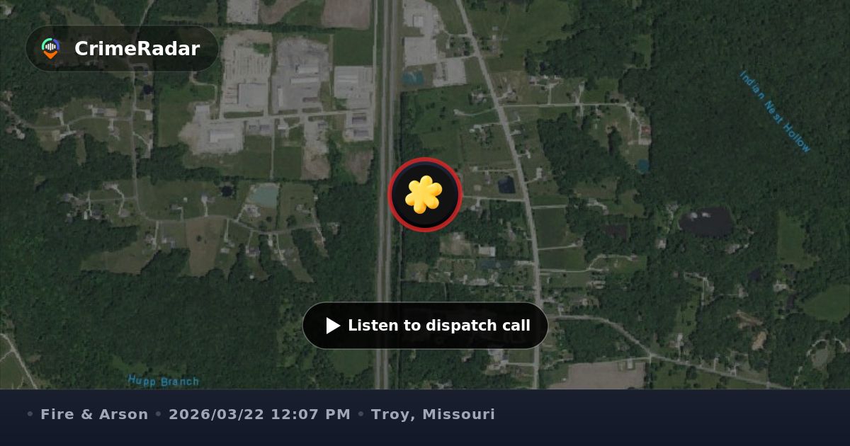 Structure fire reported on Paul Drive in Troy, Troy MO | CrimeRadar