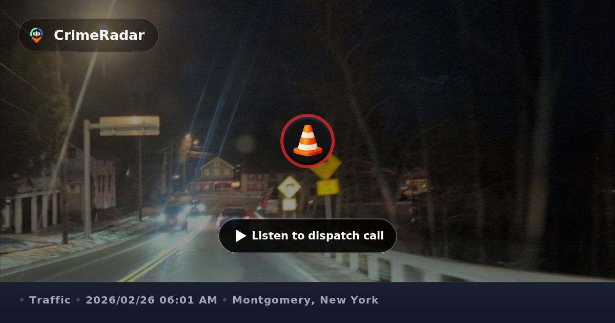 Traffic signal reported stuck on red, Montgomery NY | CrimeRadar