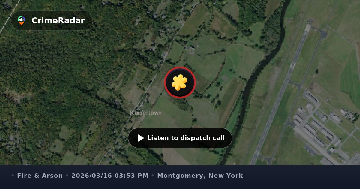 Tree down on wires on North Kaisertown Road, Montgomery NY | CrimeRadar