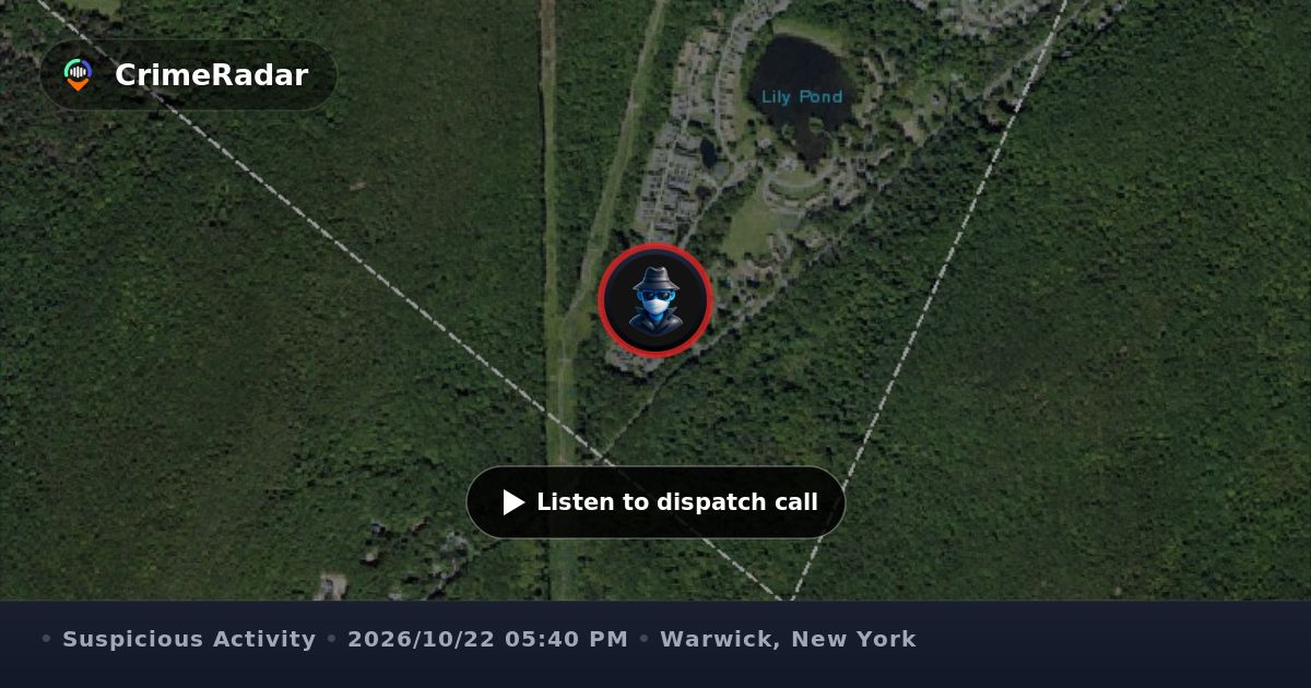 56 Warwick Rd Suspicious car repeatedly passes Warwick home, Warwick NY | CrimeRadar