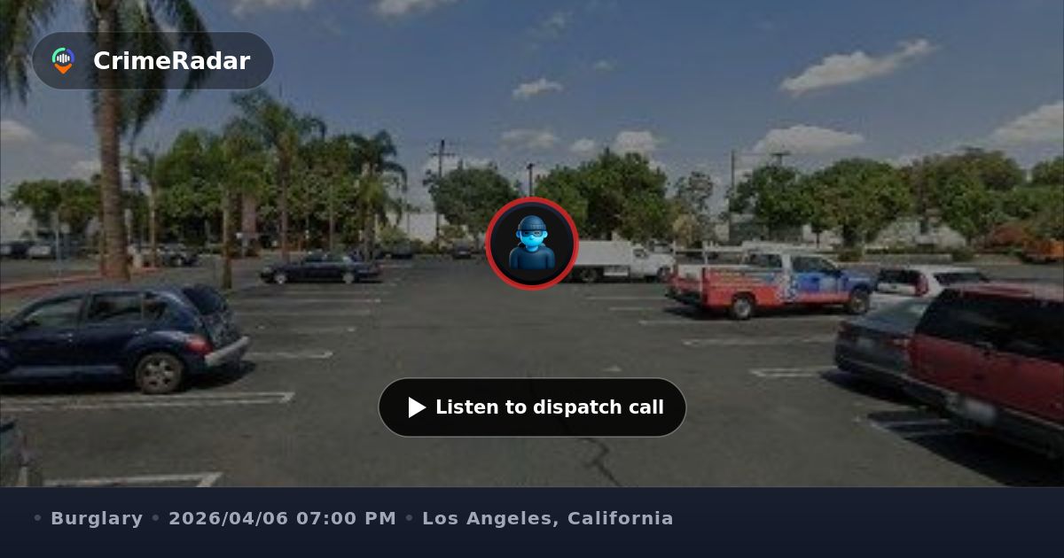 Burglary suspect trapped between fence and generator, Los Angeles CA ...