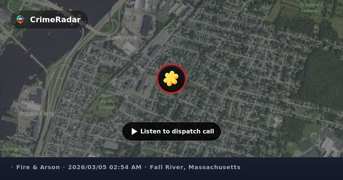 Fire alarm on third floor of Stanley Street building, Fall River MA ...