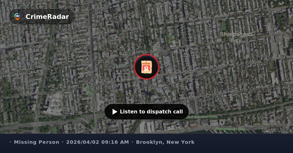 Elderly woman with memory issues reported missing, Brooklyn NY | CrimeRadar